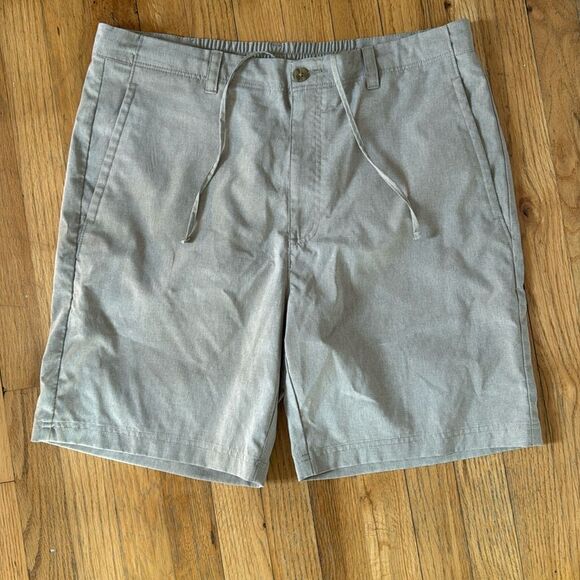 Nicklaus men’s flat front lightweight khaki golf shorts with drawstring size 36 - Picture 1 of 5